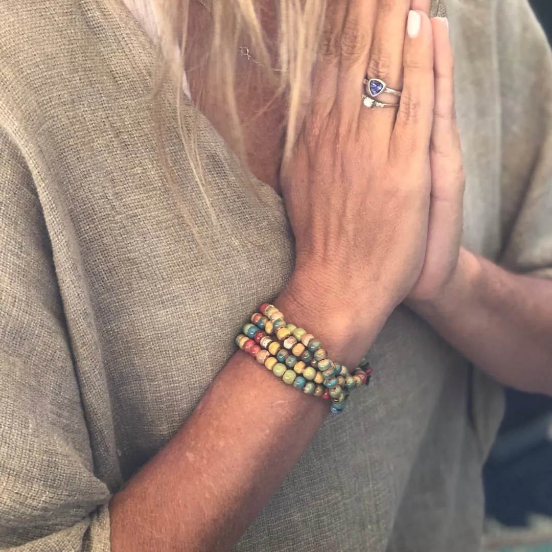 Earthy Tibetan Silver Mala