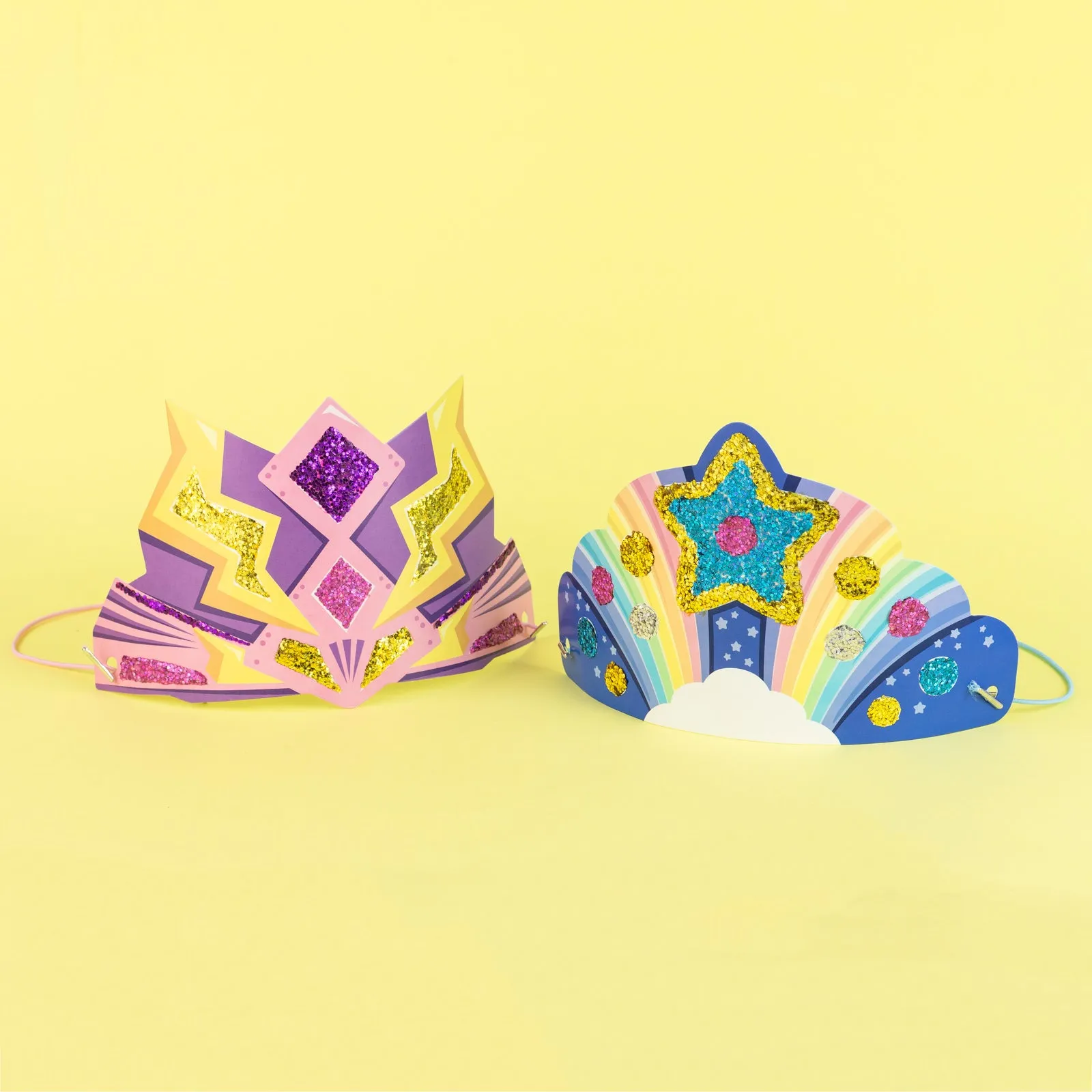 Eco Glitter Goo Crowns  Super Rainbow 3 