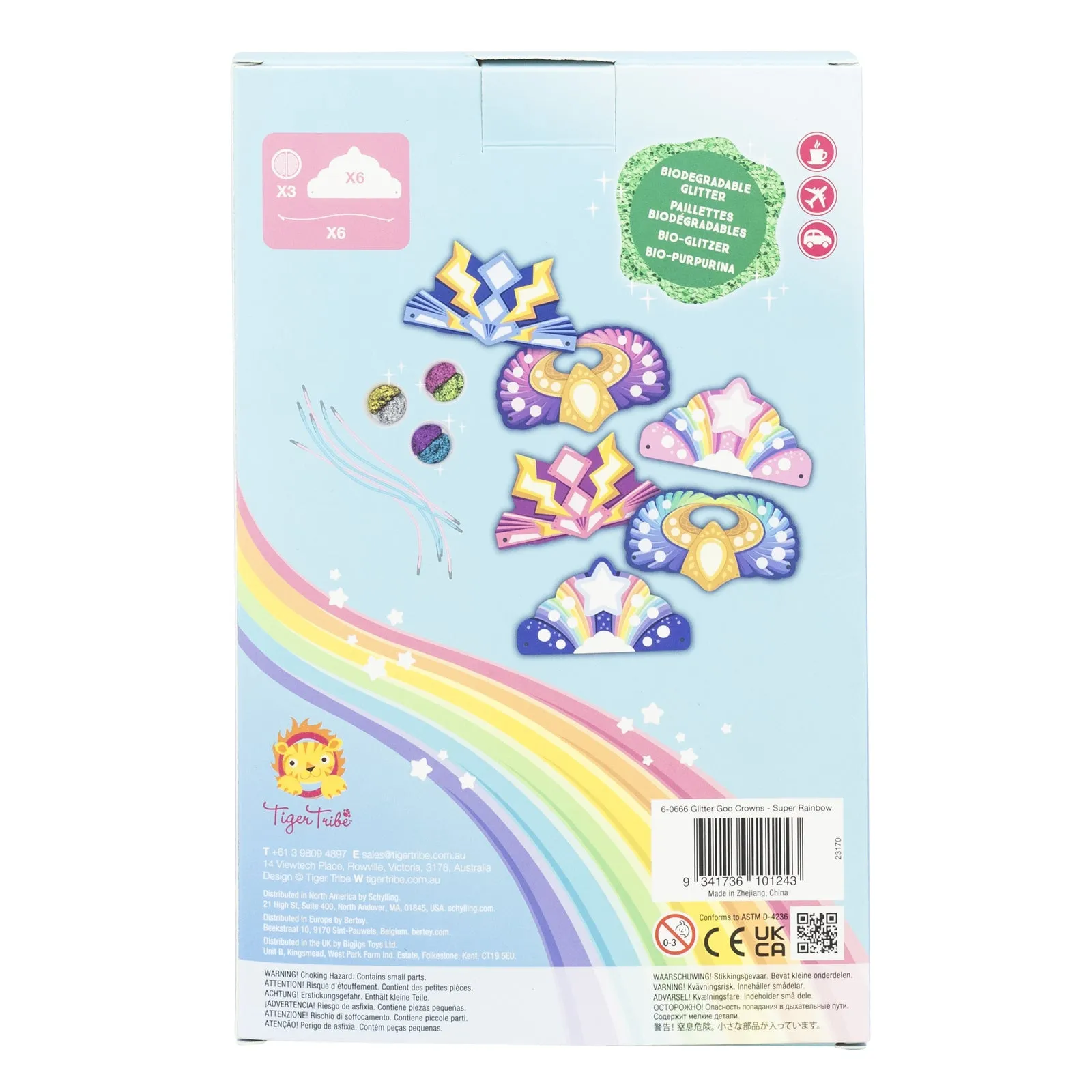 Eco Glitter Goo Crowns  Super Rainbow 3 