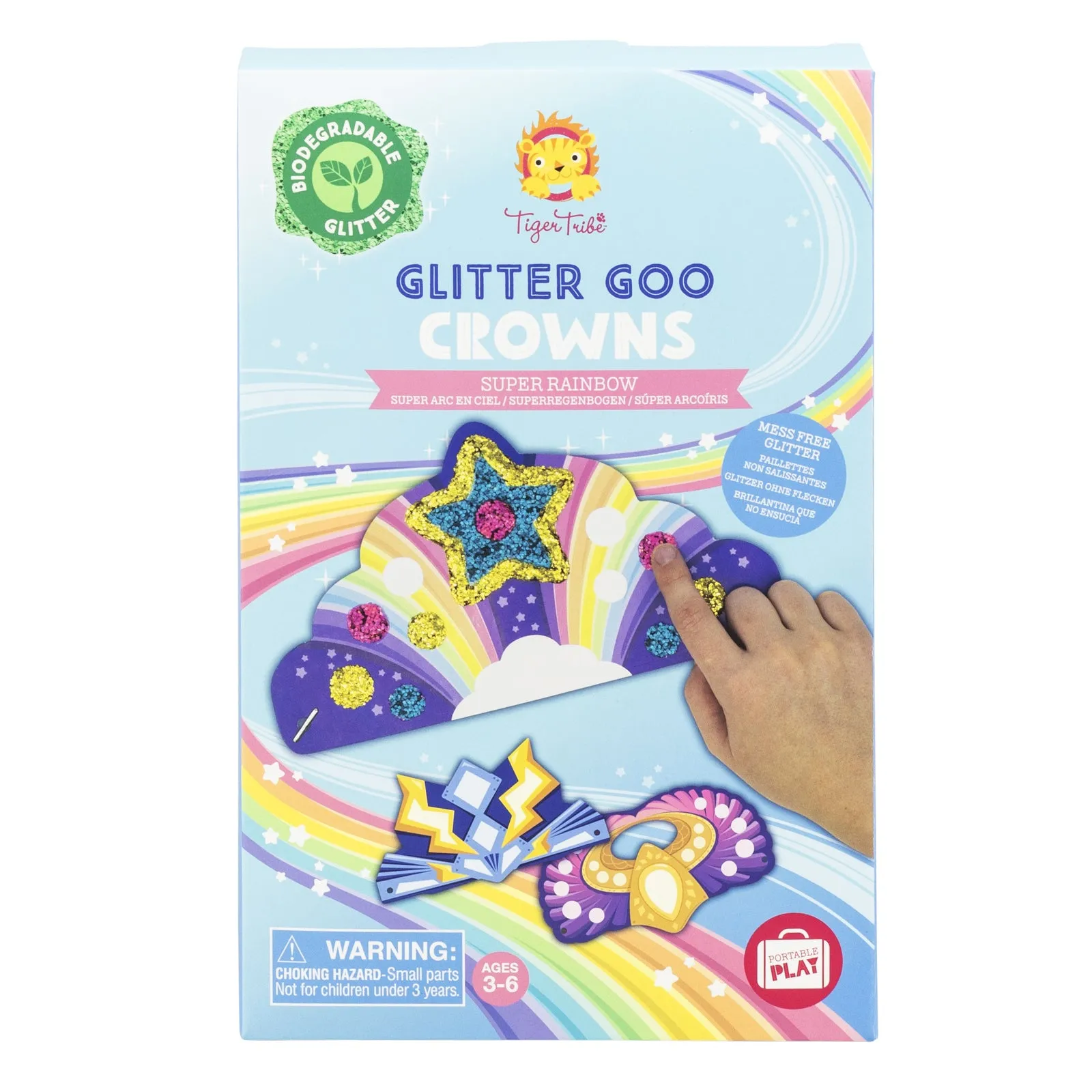Eco Glitter Goo Crowns  Super Rainbow 3 