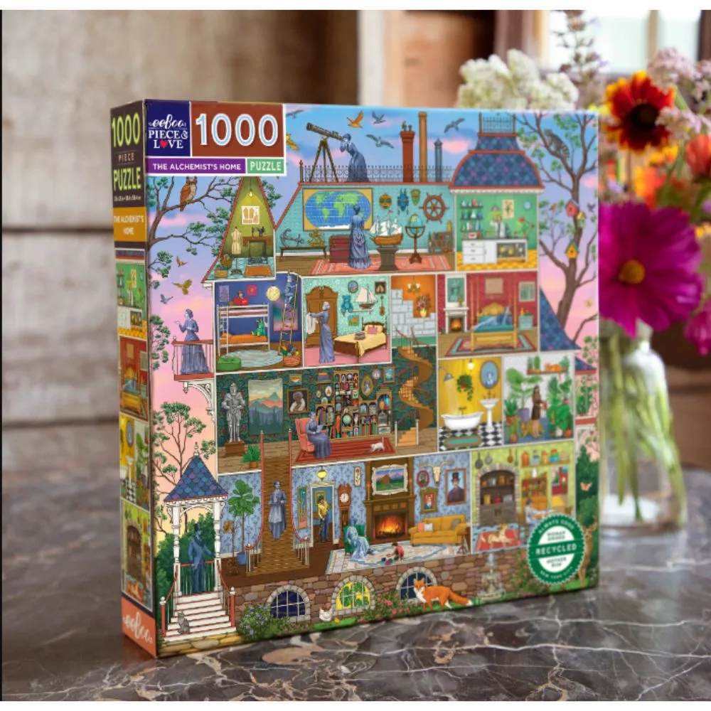 eeBoo 1000pc Puzzle The Alchemists Home Sq