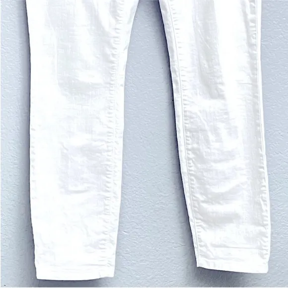 Eileen Fisher Womens White Stretchy OrganicCotton Jeans Sz 6