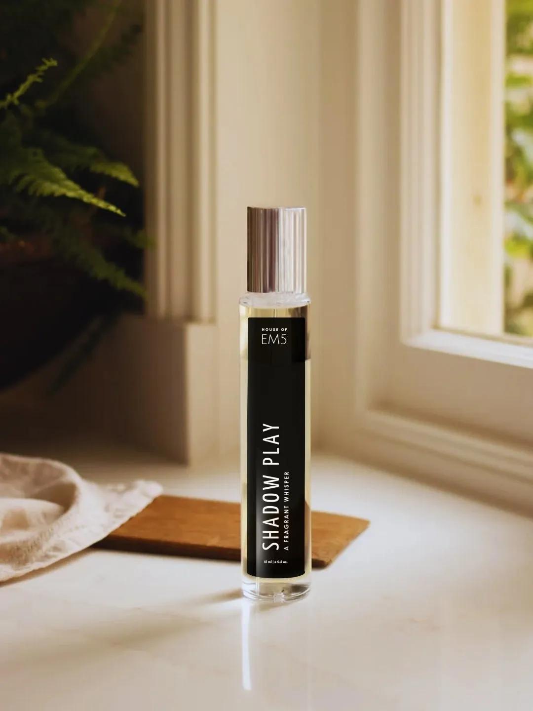 EM5™ Shadow Play Unisex Perfume EDP Spray | Earthy Woody Sweet Citrus Fragrance for Men & Women | Luxury Gift for Him / Her | Variants Available: 50 ml Spray / 15 ml Spray