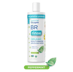 Essential Oxygen BR Rinse Organic Mouthwash Peppermint 473ml
