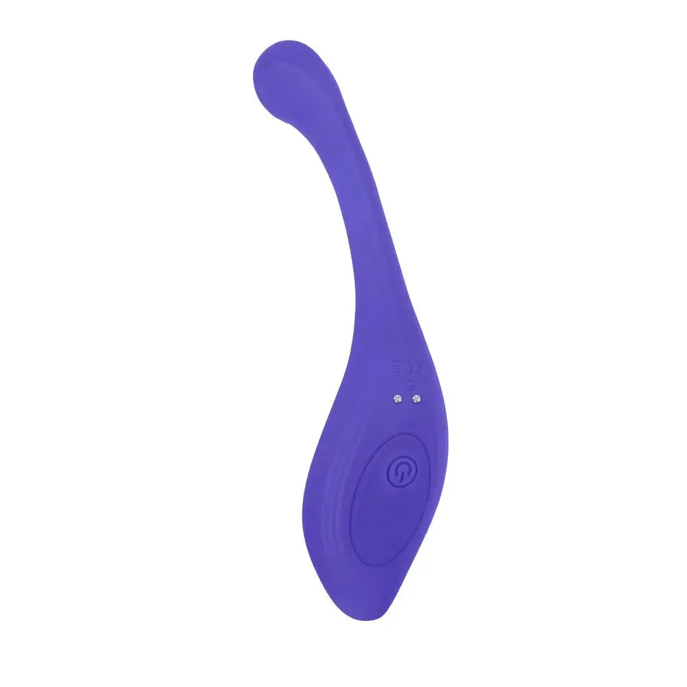 Evolved Silicone Blue Bendable Dual Wand Vibrator with Remote Control