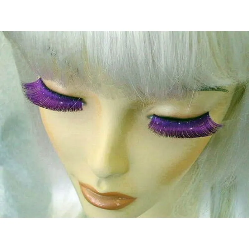 Eyelashes - Sparkly Purple