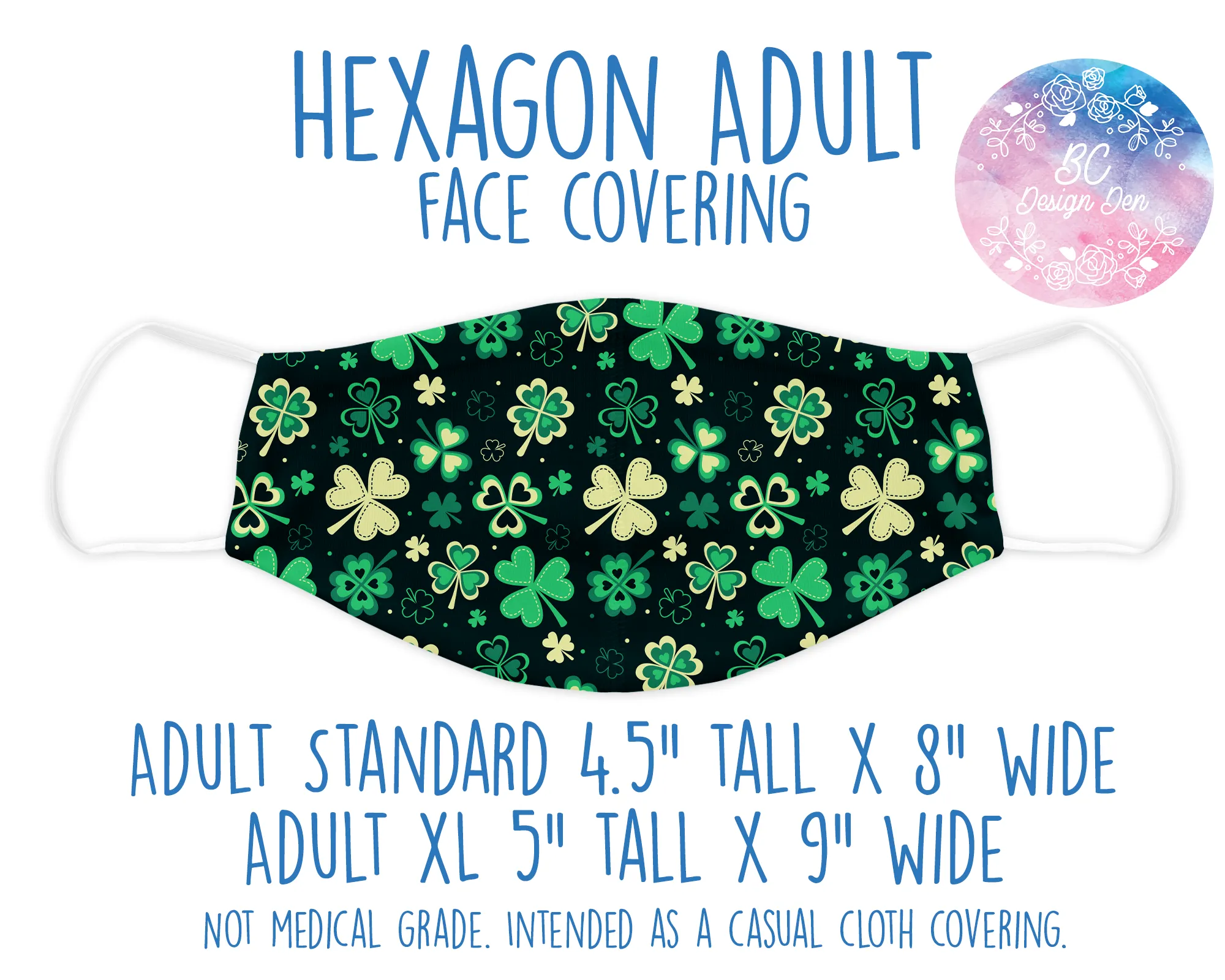 Face Covering Cute Shamrocks