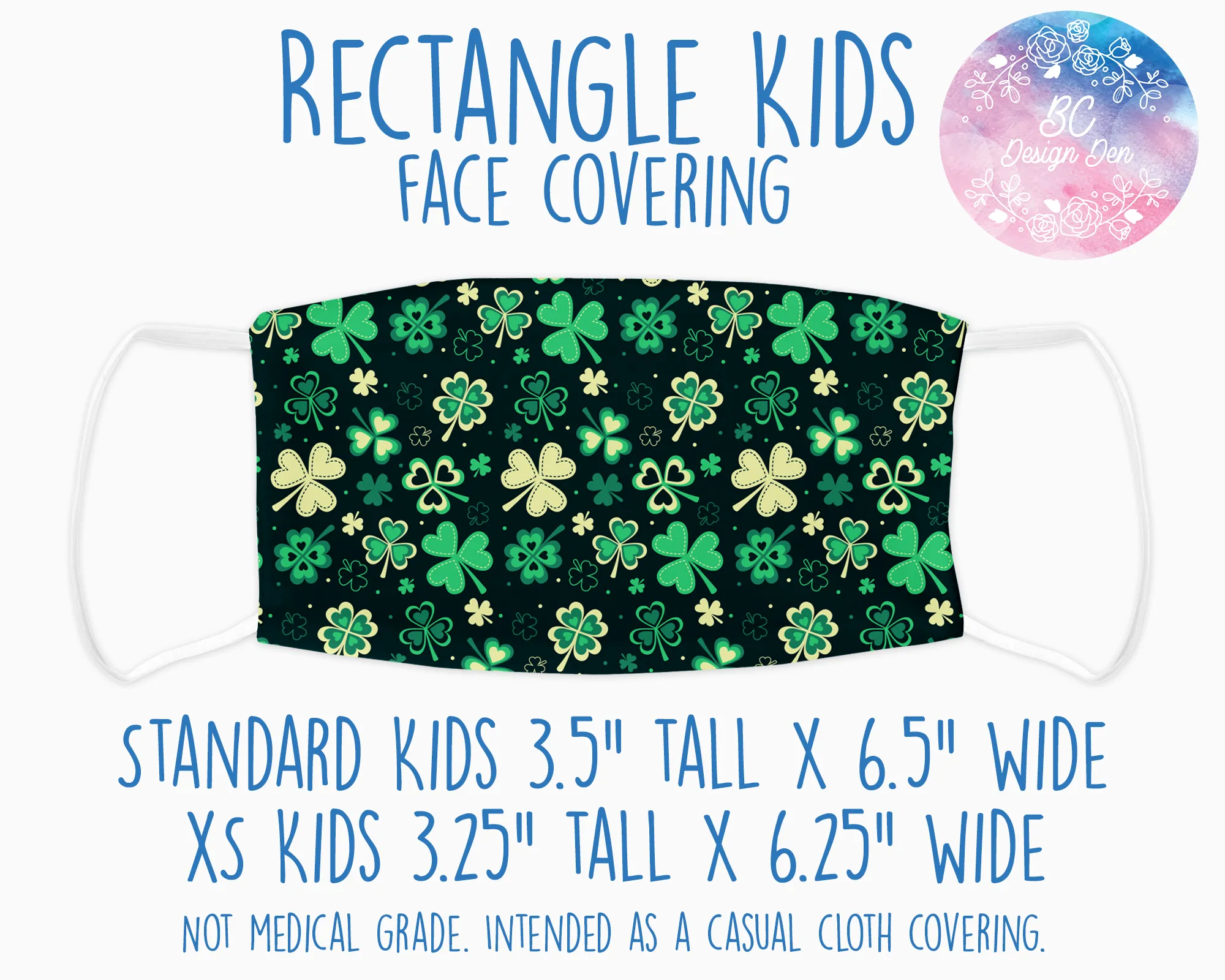 Face Covering Cute Shamrocks