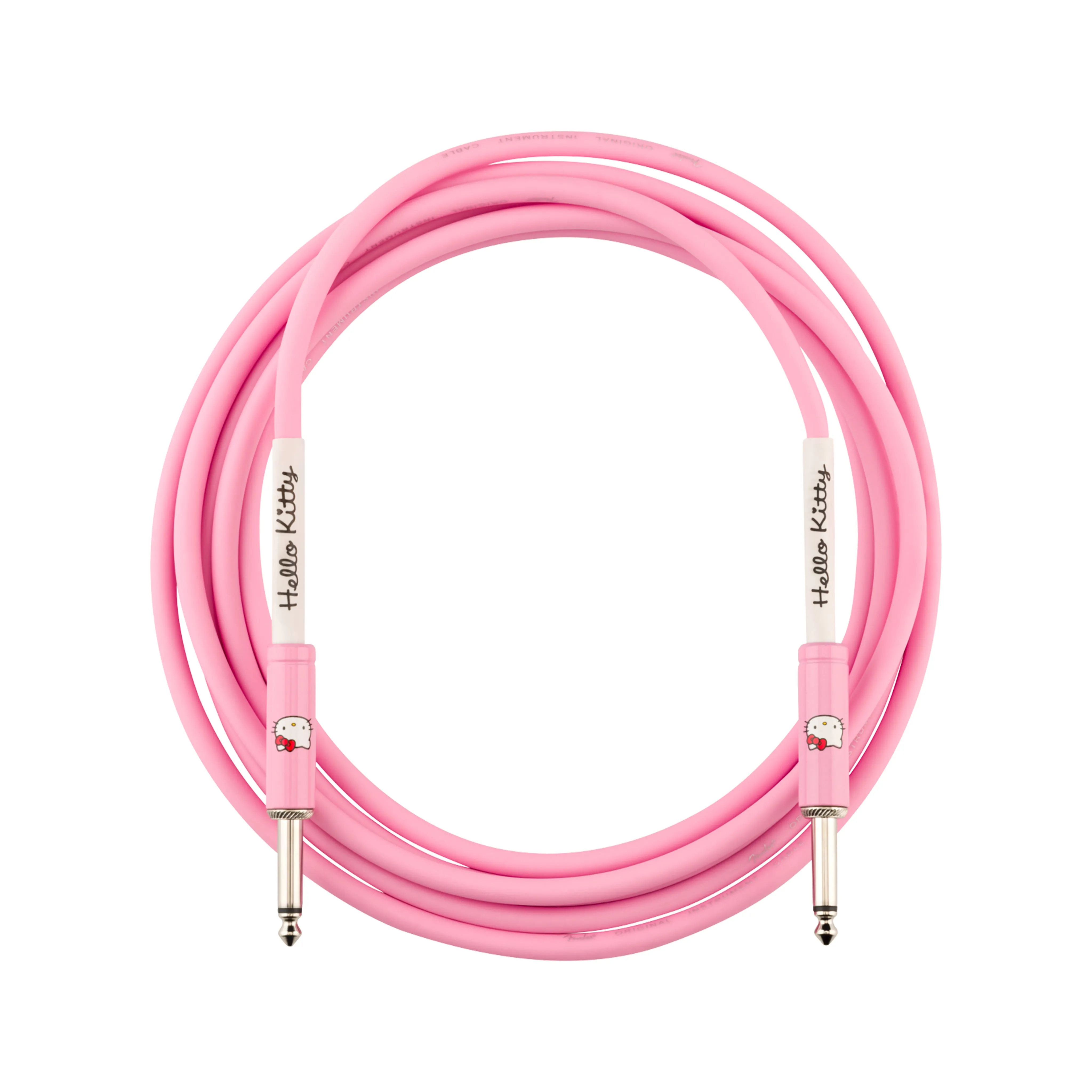 Fender Original Series Hello Kitty Official Instrument Cable, 10FT, Pink
