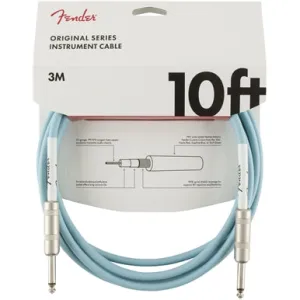 Fender Original Series Instrument Cable, 10', Daphne Blue