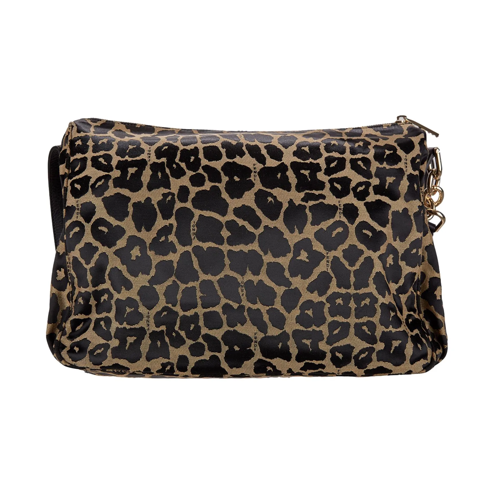 Fendi Cheetah Print Jumbo Logo Crossbody