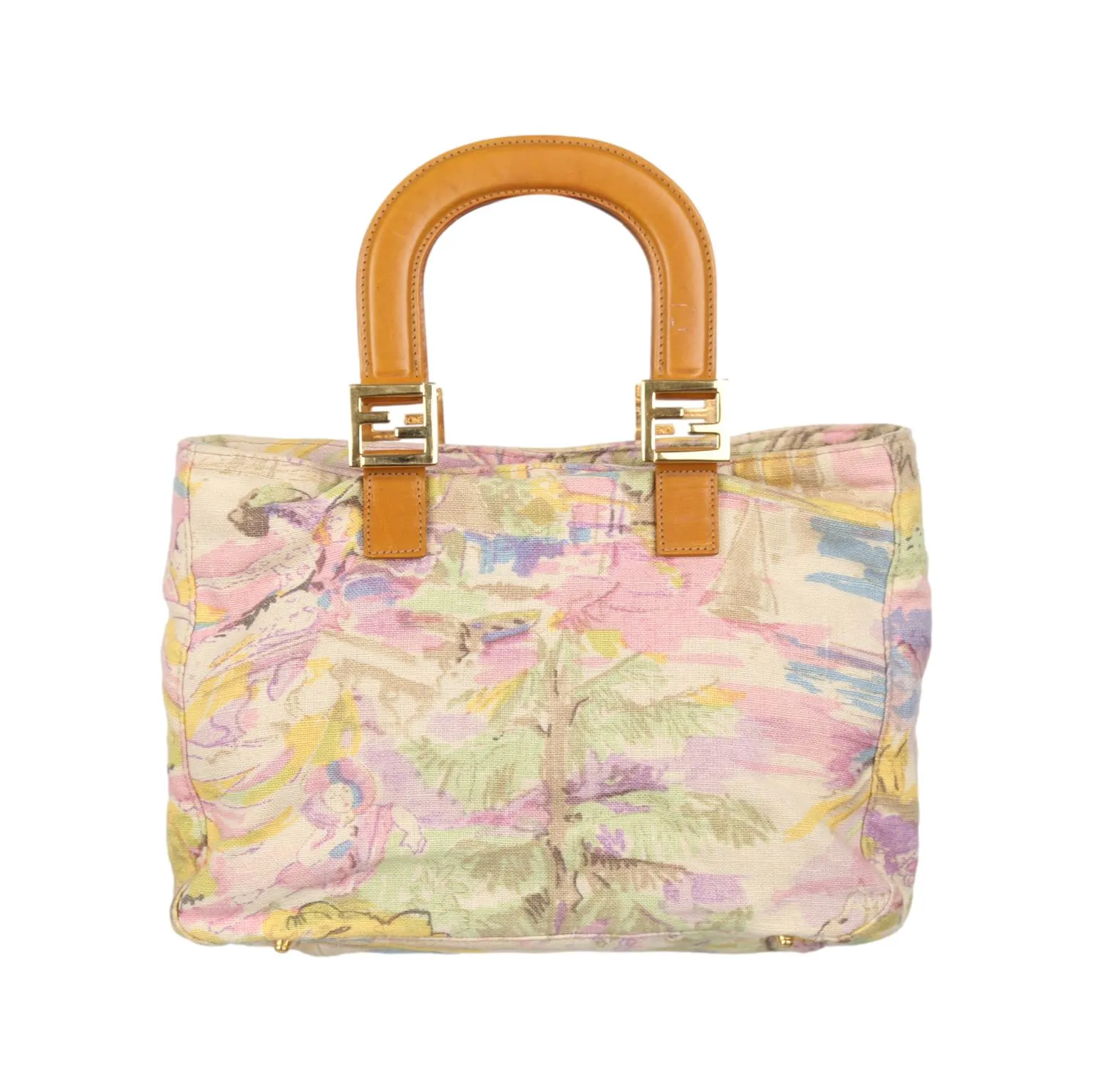 Fendi Pastel Art Top Handle Bag