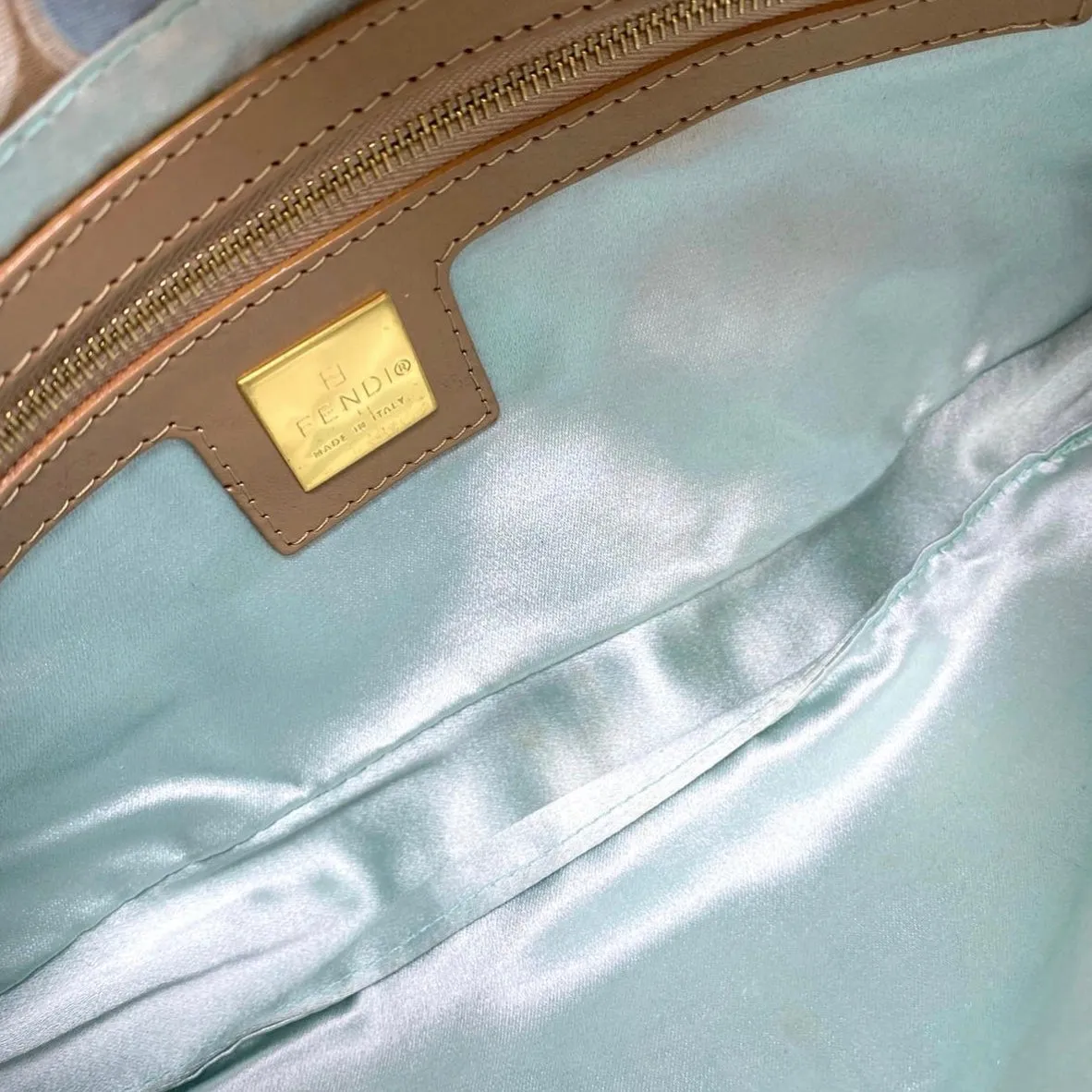 Fendi Wave Print Baguette Bag