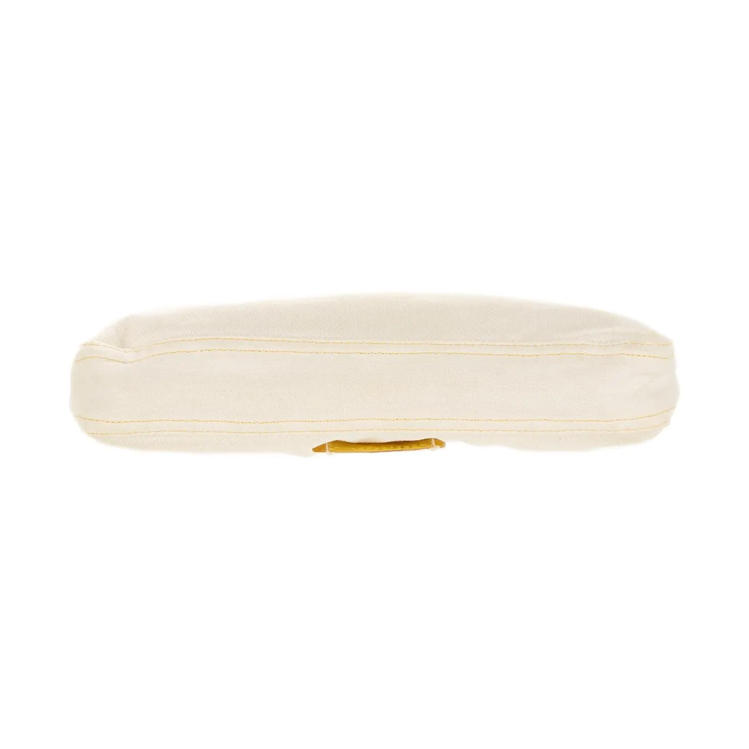 Fendi White Canvas Baguette