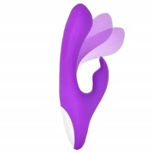 FLEX Silicone Bendable Rabbit Vibrator with Dual Motors & Clitoral Stimulation