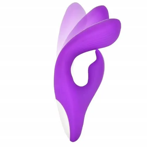 FLEX Silicone Bendable Rabbit Vibrator with Dual Motors & Clitoral Stimulation