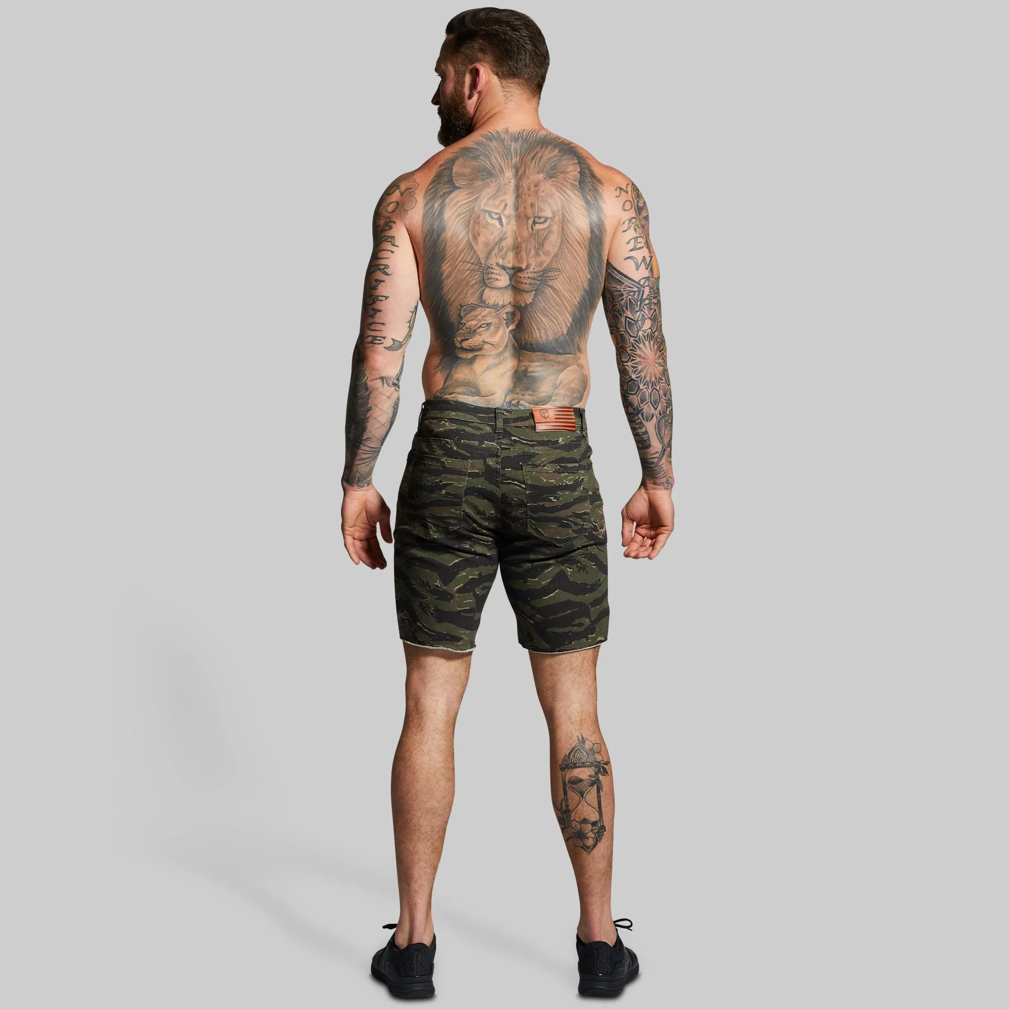 FLEX Stretchy Jort (Tiger Stripe)