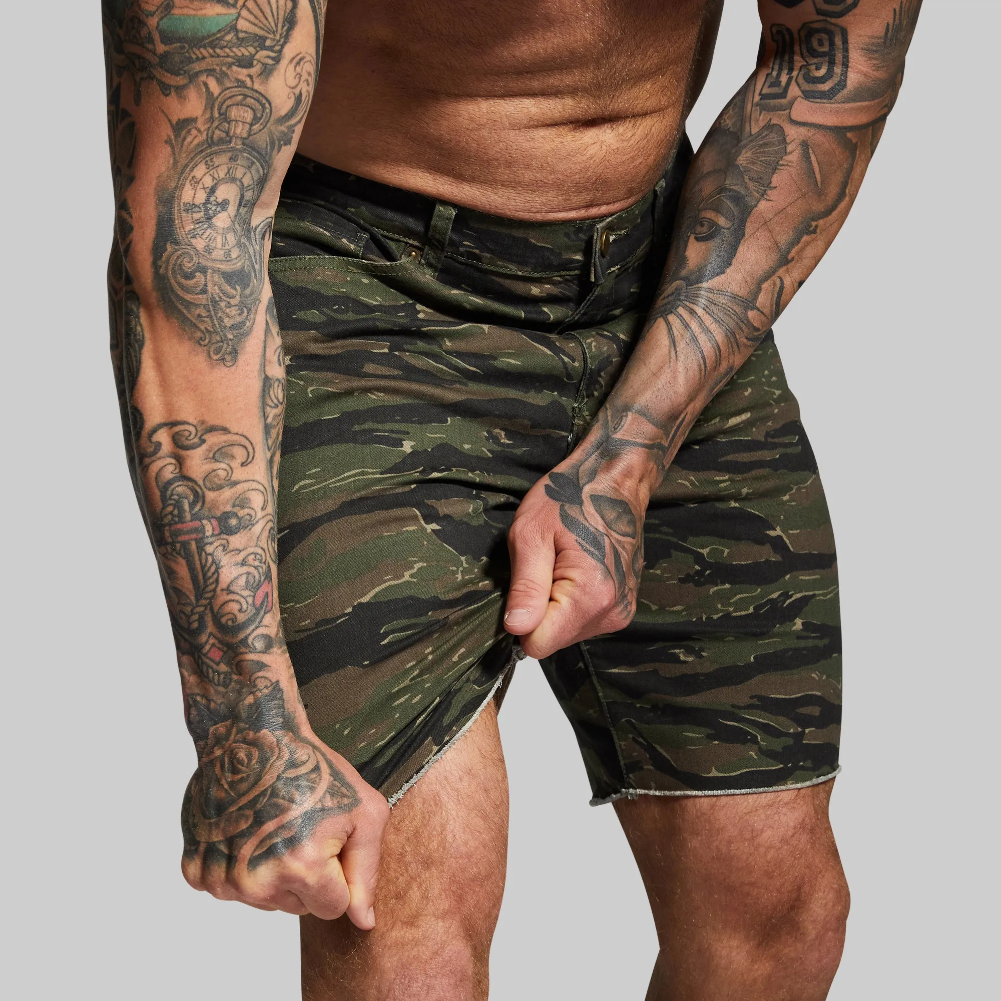 FLEX Stretchy Jort (Tiger Stripe)