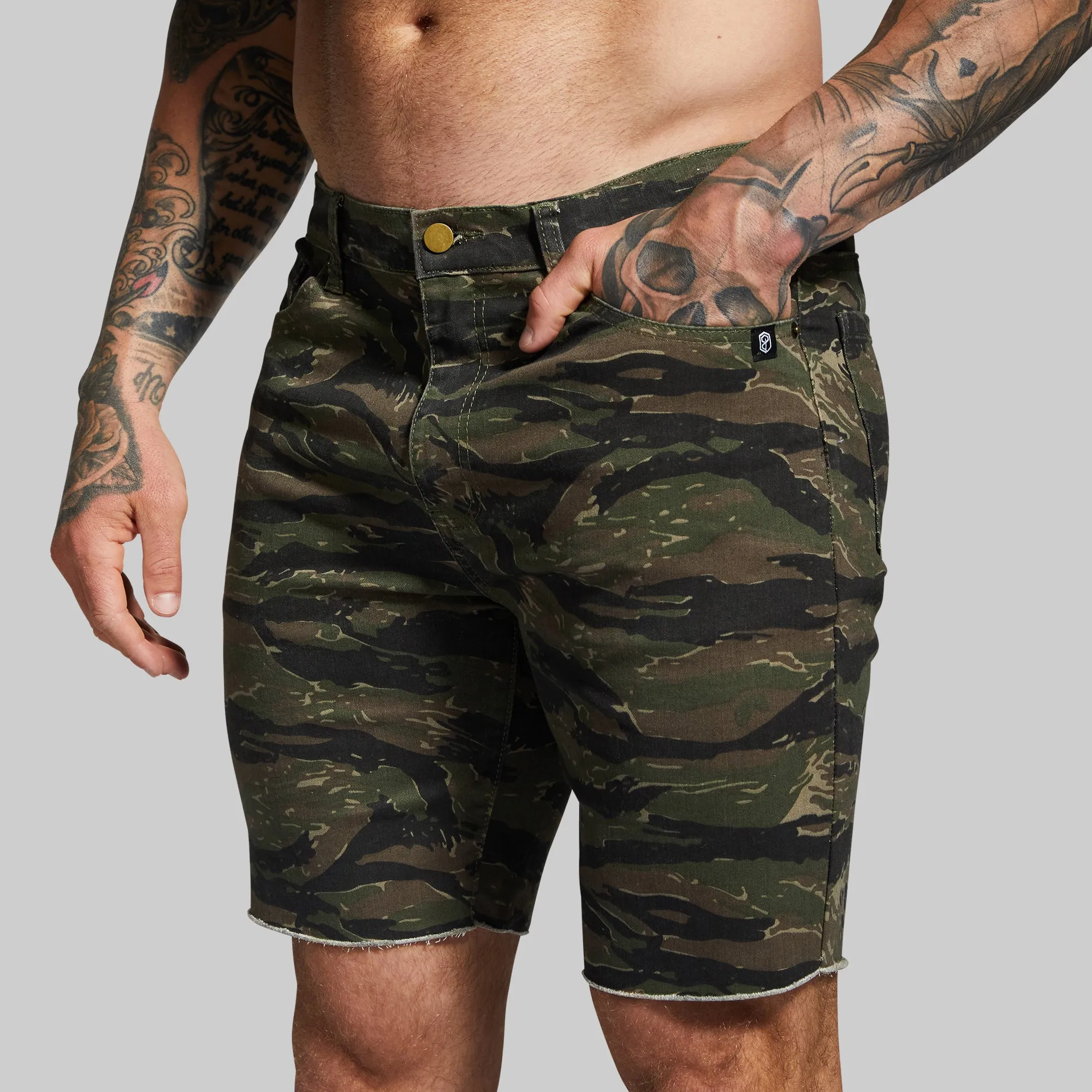 FLEX Stretchy Jort (Tiger Stripe)