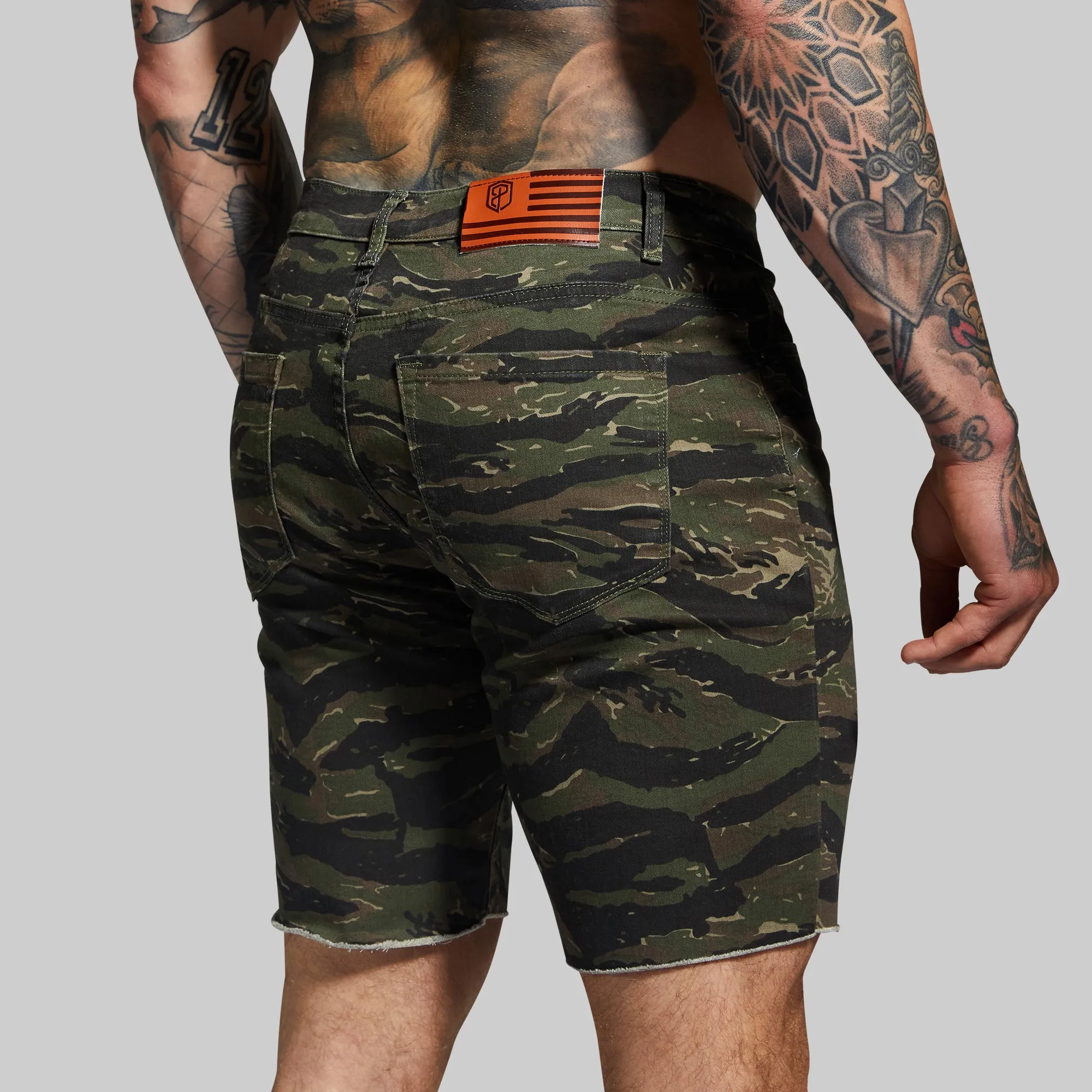 FLEX Stretchy Jort (Tiger Stripe)