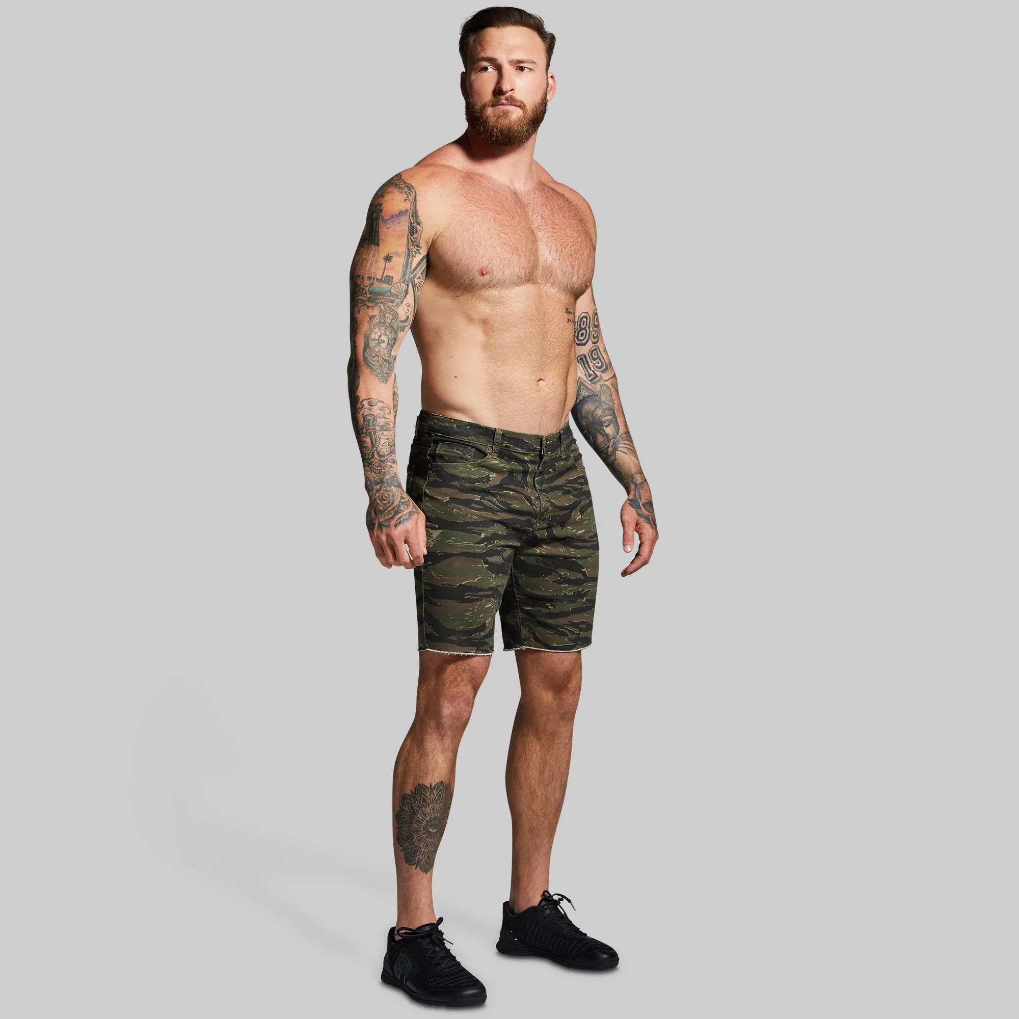FLEX Stretchy Jort (Tiger Stripe)