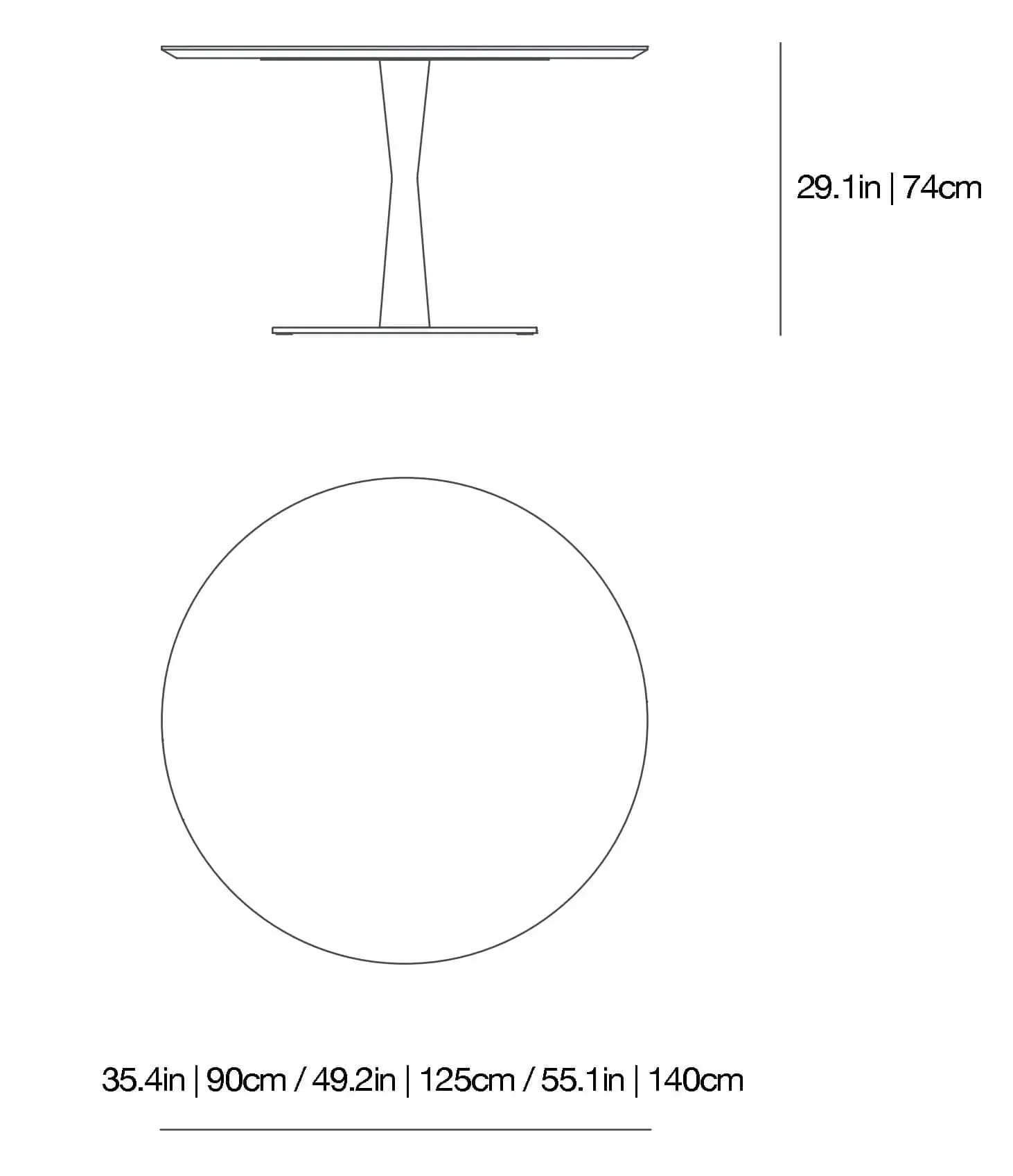 Flute Dining Table