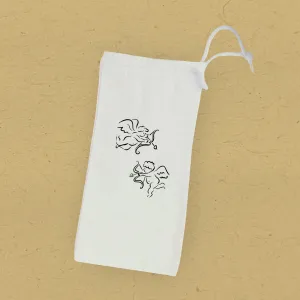 Flying Cupids - Valentine's Canvas Wine Bag