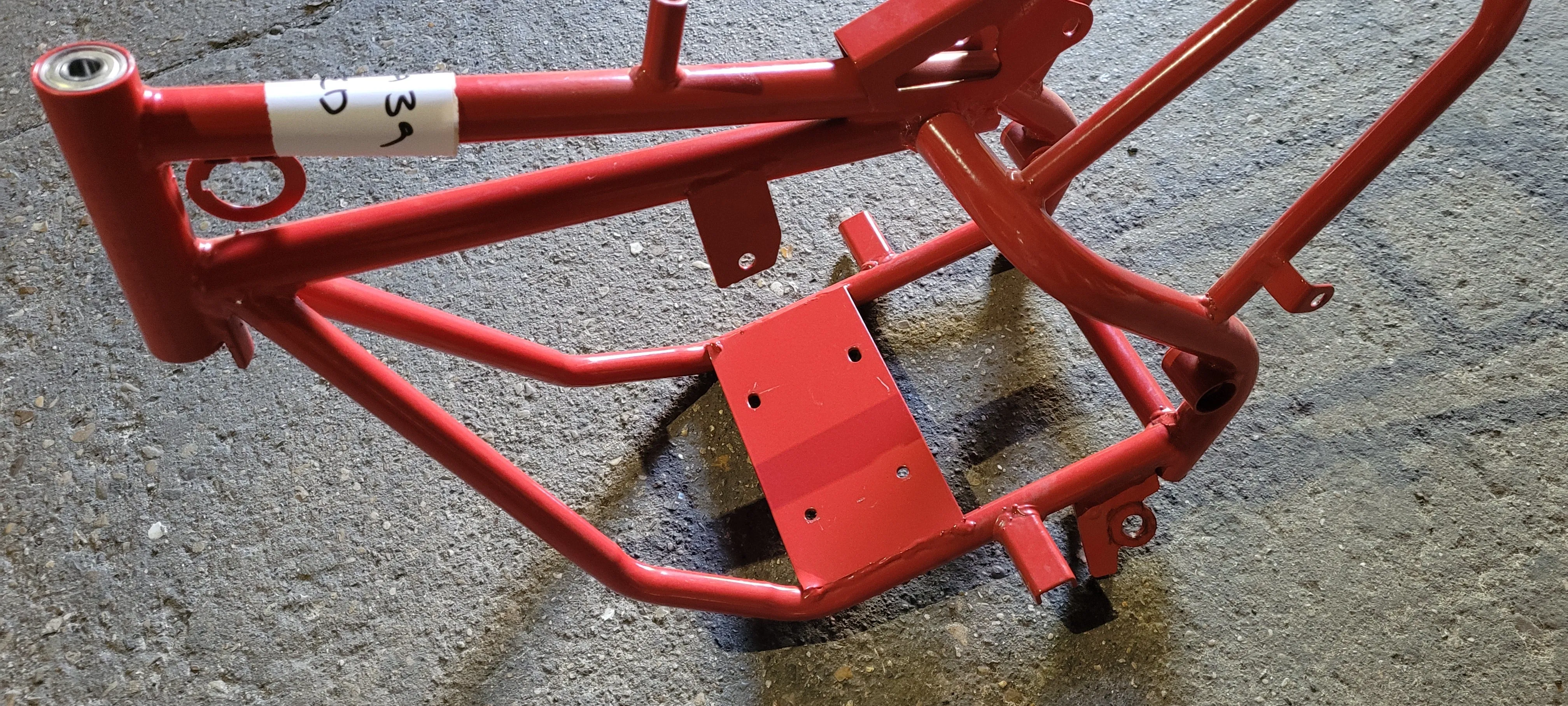 FRA39 49CC 2 STROKE MINI DIRT BIKE FRAME CHASSIS RED