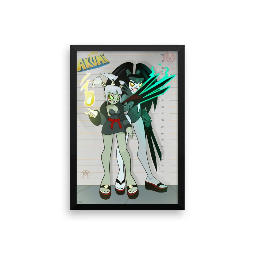 Framed Zombie Sister Poster #001