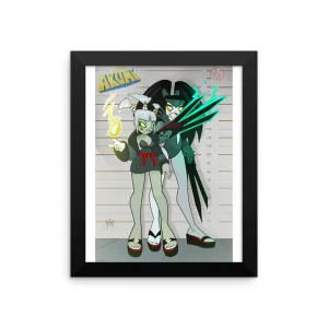 Framed Zombie Sister Poster #001