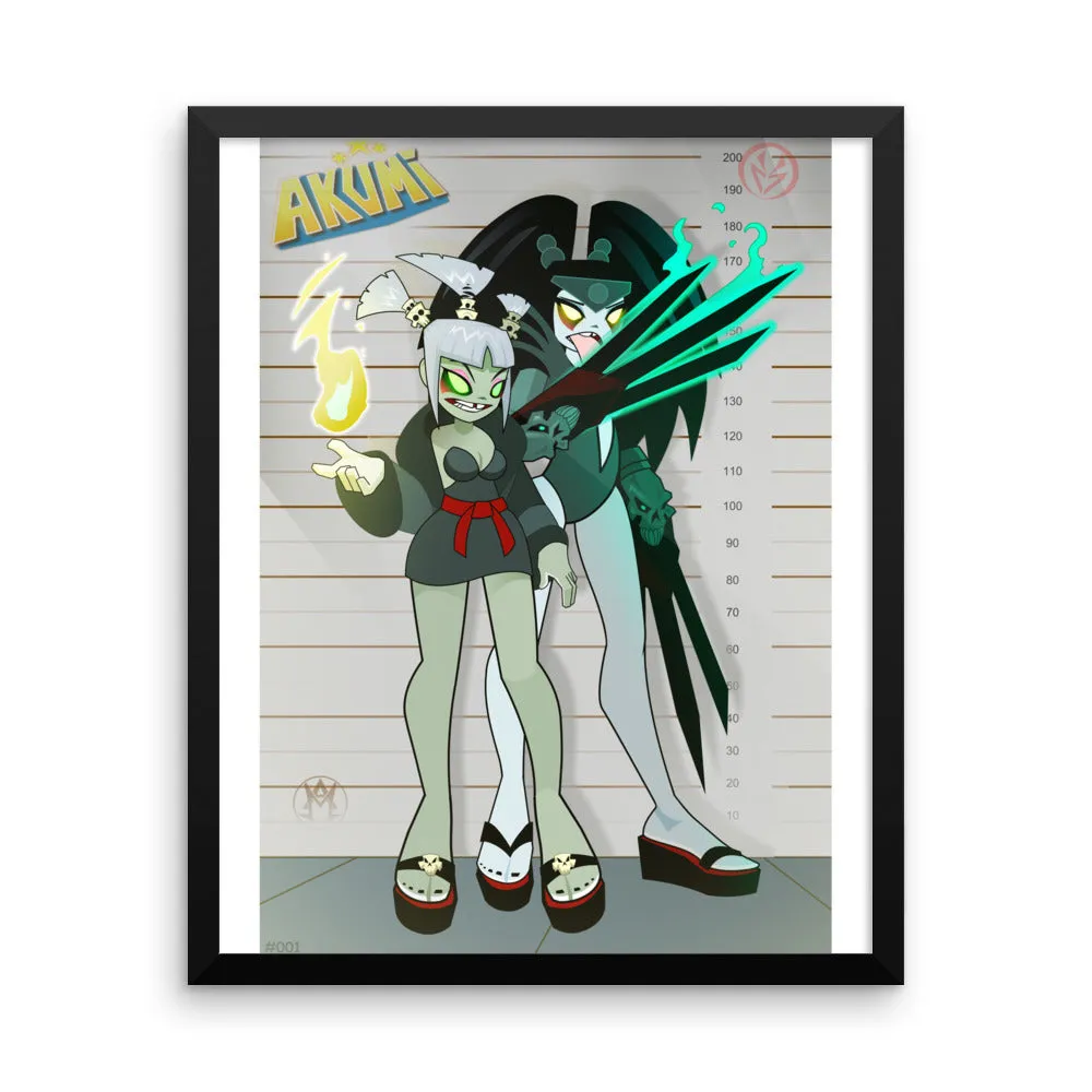Framed Zombie Sister Poster #001