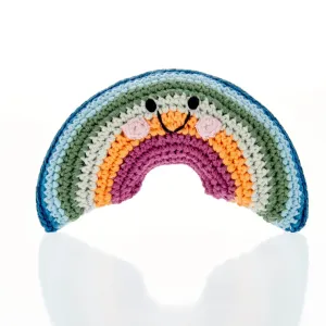 Friendly Weather Toy - Muted Rainbow Rattle