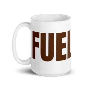 FUEL White glossy mug