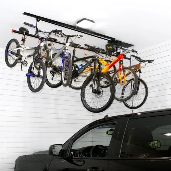 Garage Gator Motorized Bike Lift GG8220 overhead storage 220LBs.