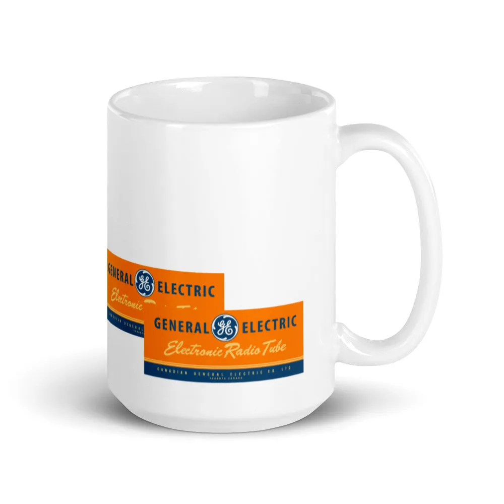 GE Electron Tube White glossy mug