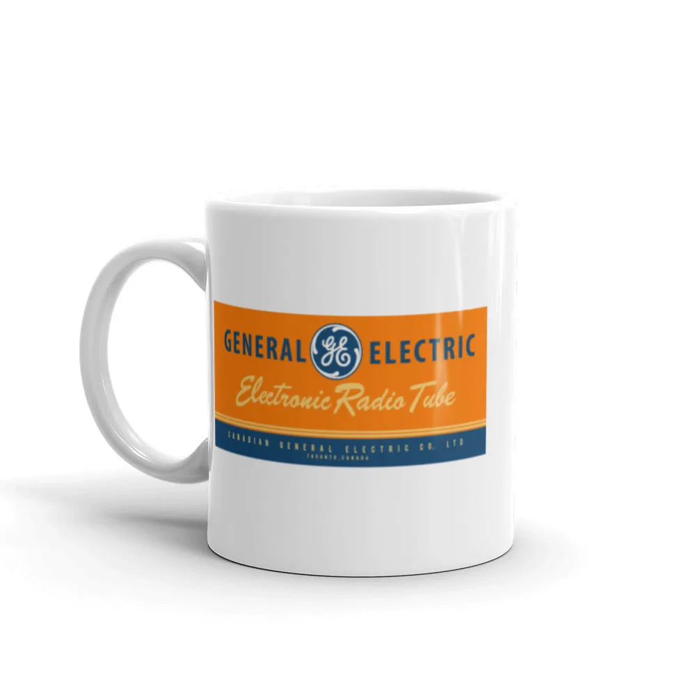 GE Electron Tube White glossy mug