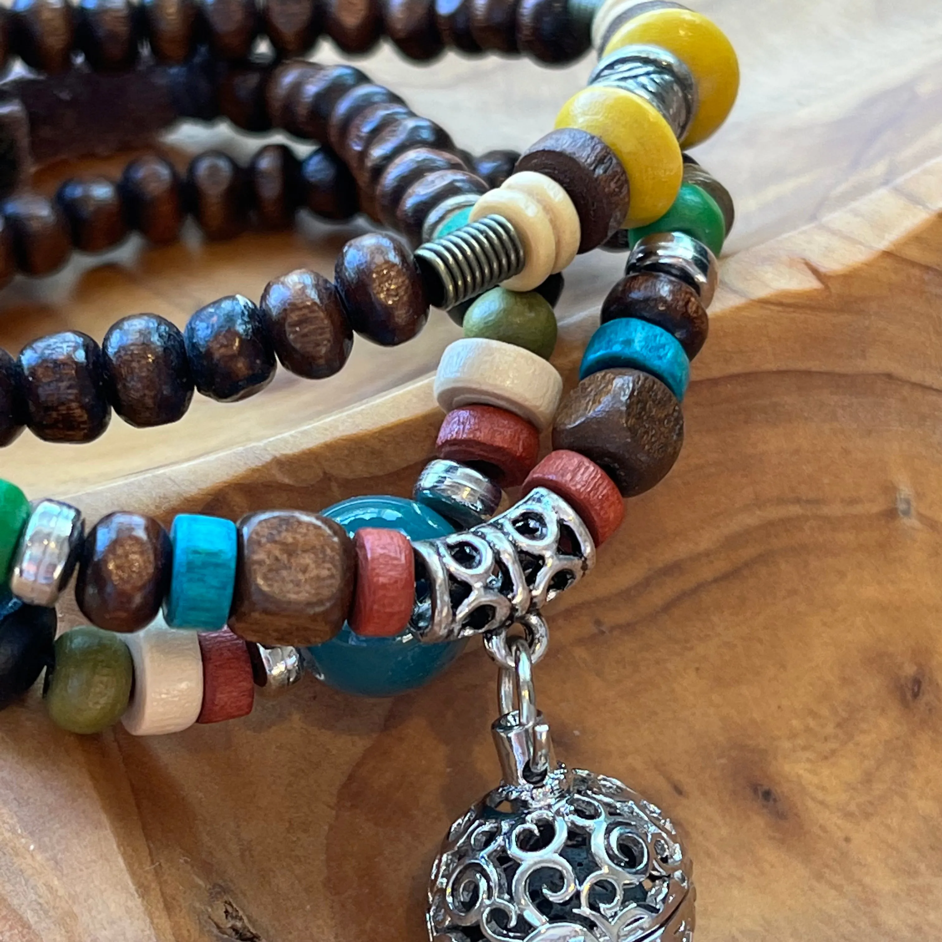 Global Triple Wrap Diffuser Bracelet - Necklace