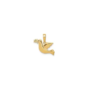 Glossy Dove Pendant (14K)
