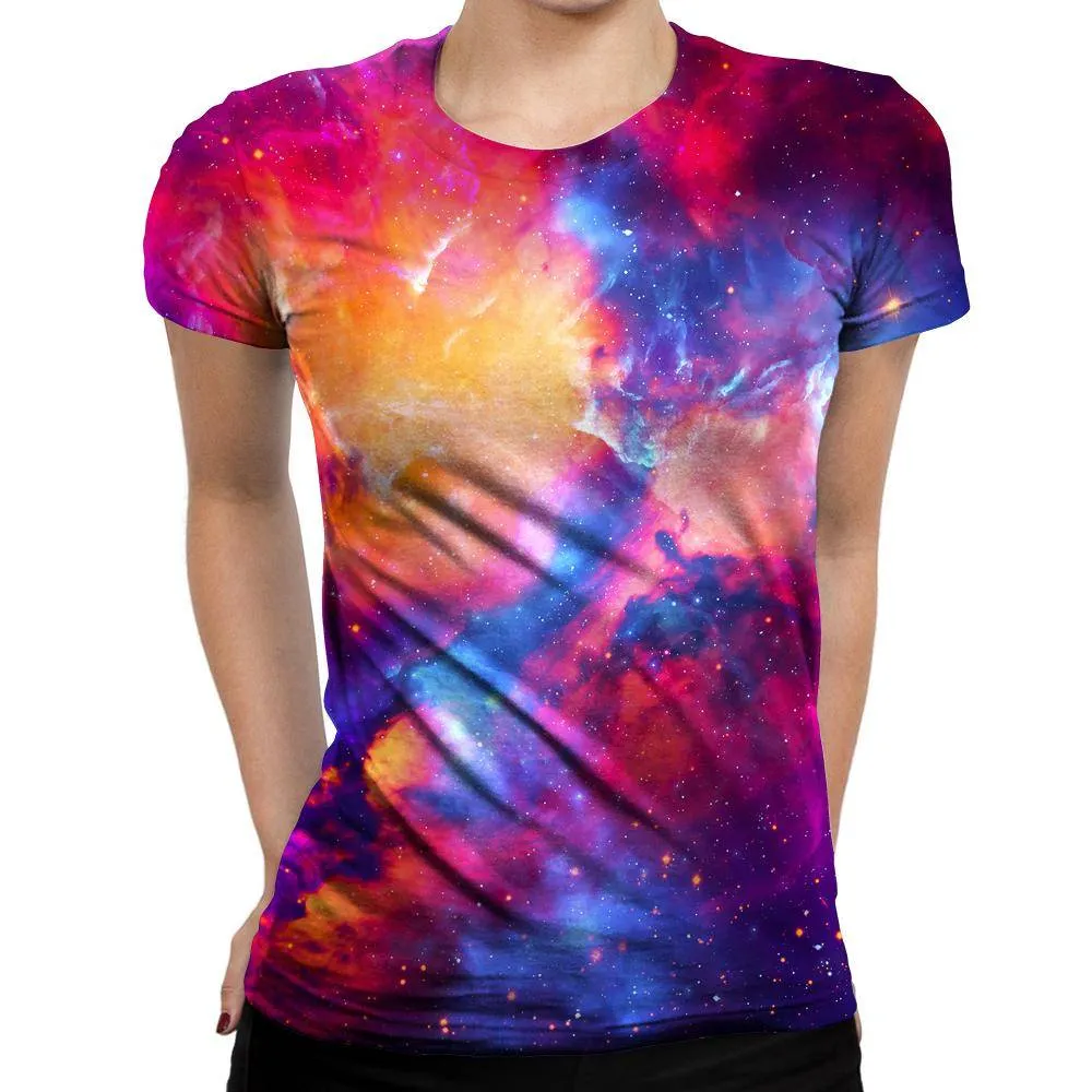 Glossy Galaxy Womens T-Shirt