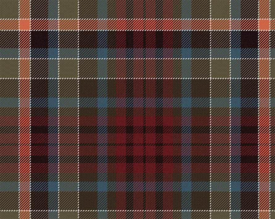 Gordon Red Muted Tartan Sash