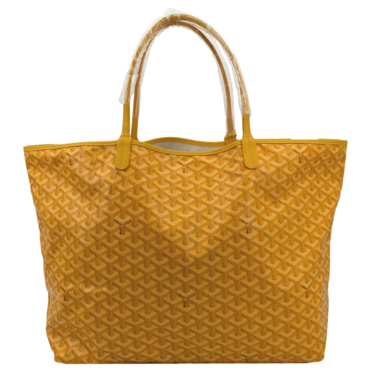 GOYARD Saint Louis GM Canvas Tote Shoulder Bag Yellow