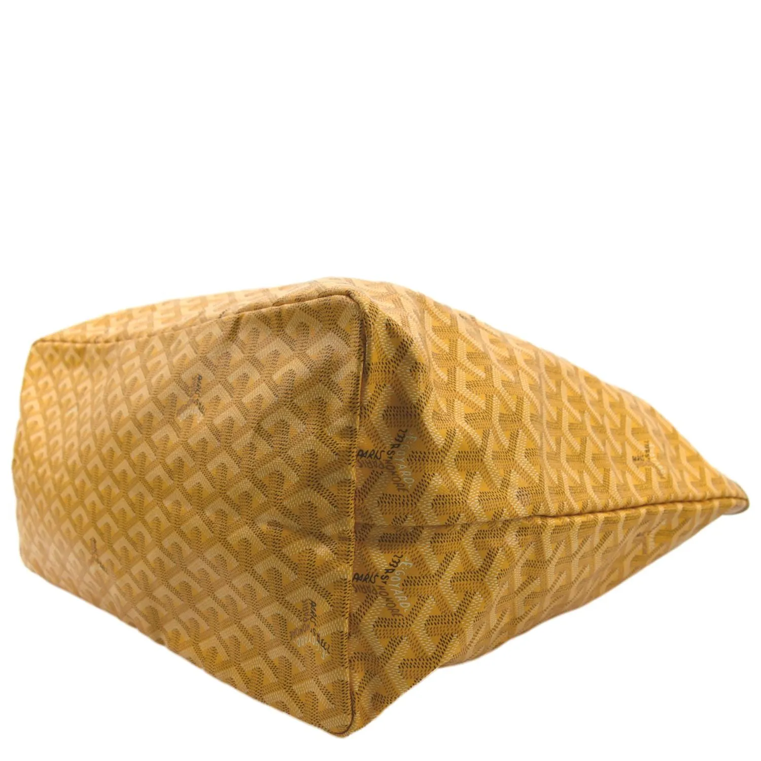 GOYARD Saint Louis GM Canvas Tote Shoulder Bag Yellow