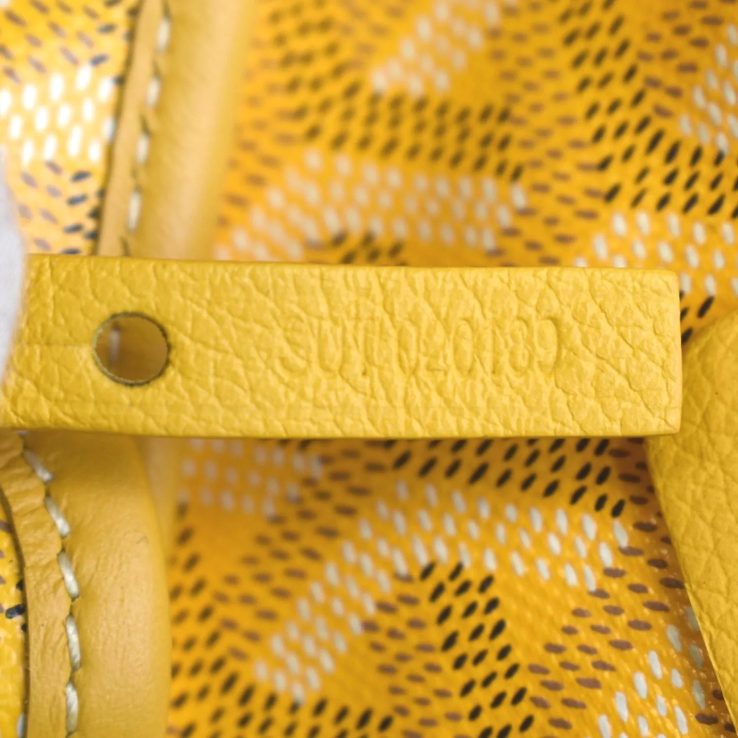 GOYARD Saint Louis GM Canvas Tote Shoulder Bag Yellow