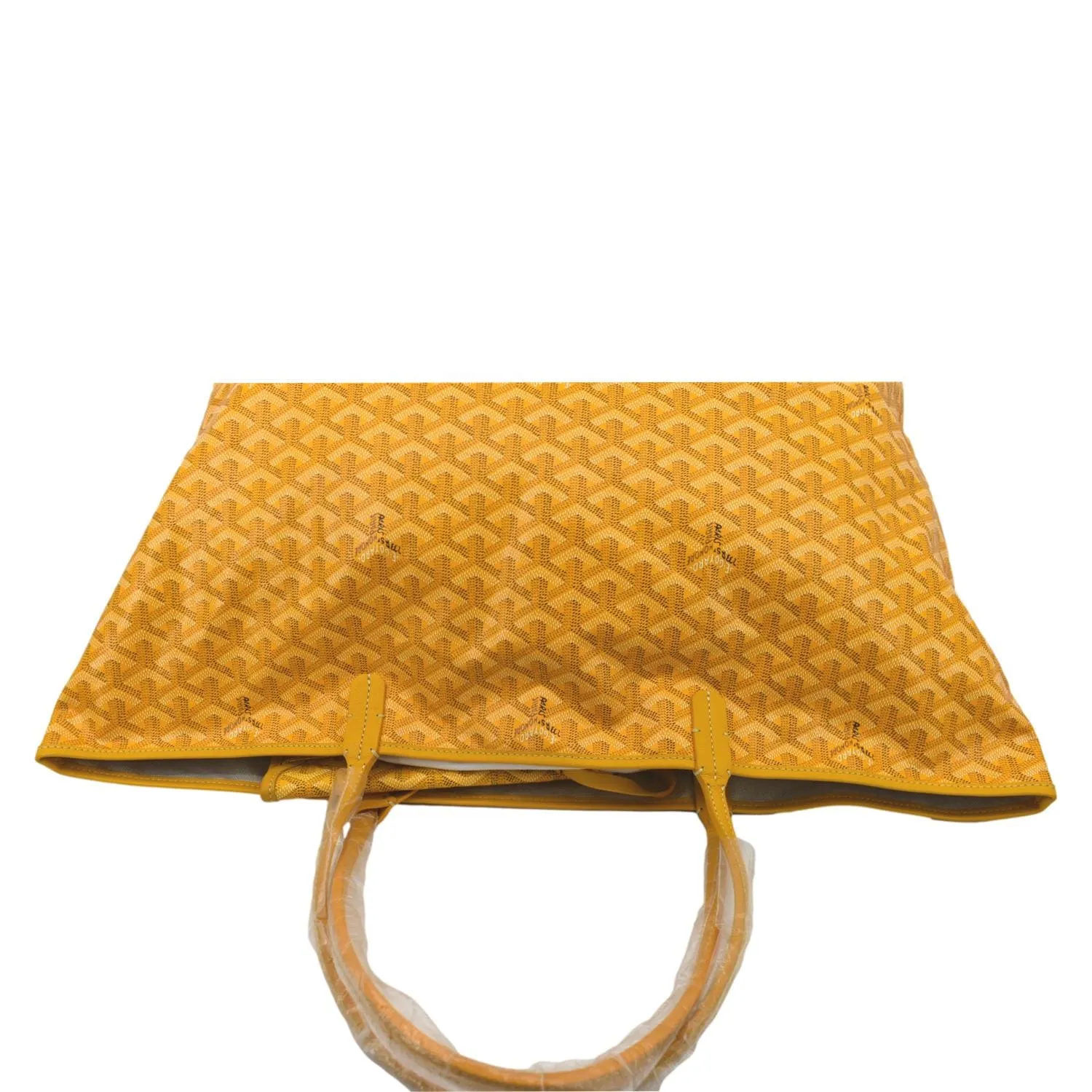 GOYARD Saint Louis GM Canvas Tote Shoulder Bag Yellow