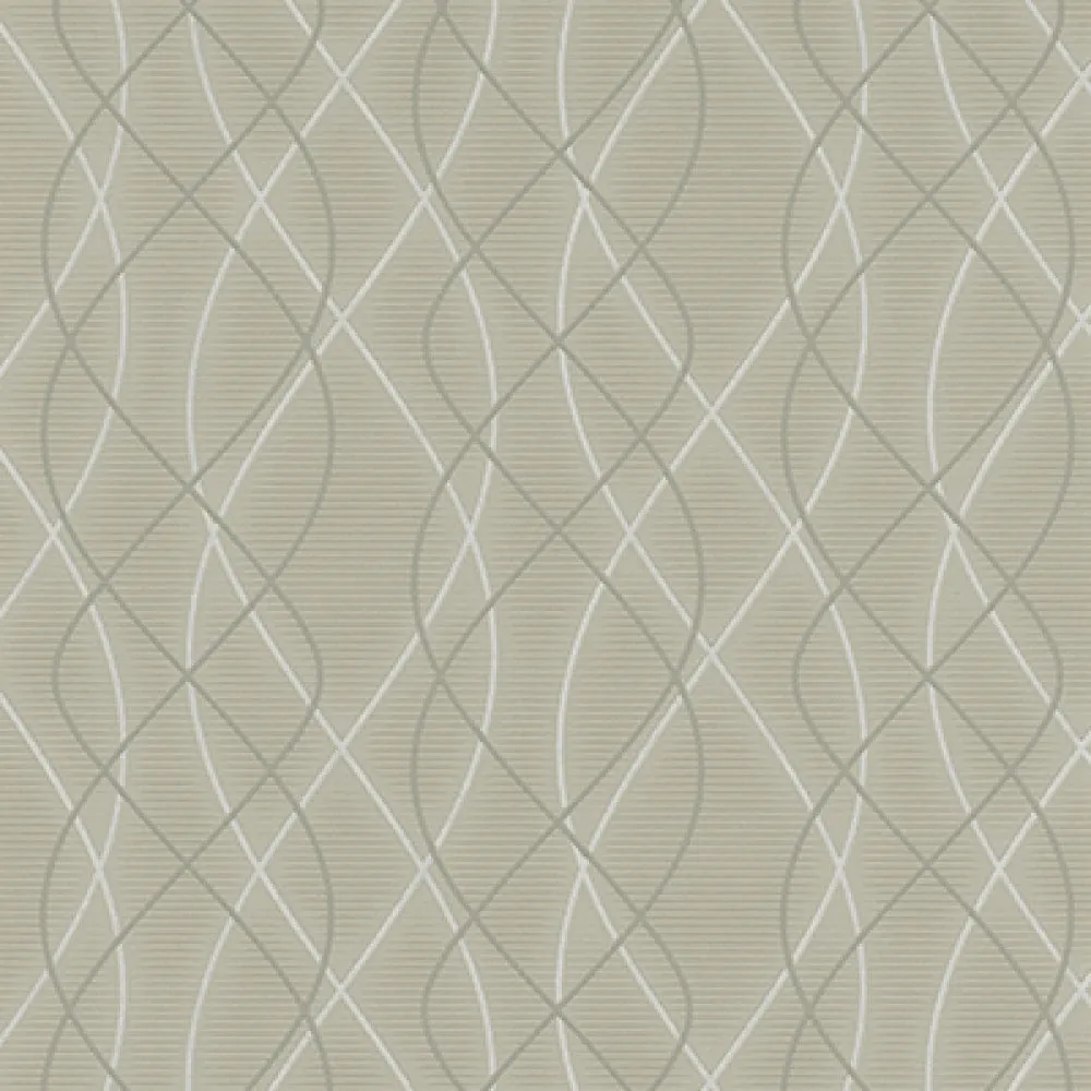Graphic Swirls Taupe 6832-10 Wallpaper