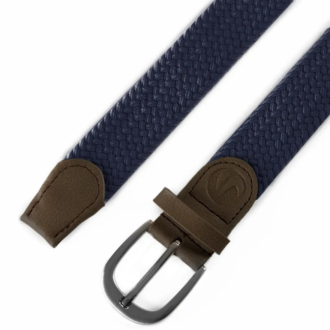 Grey adult size 2 stretchy golf belt