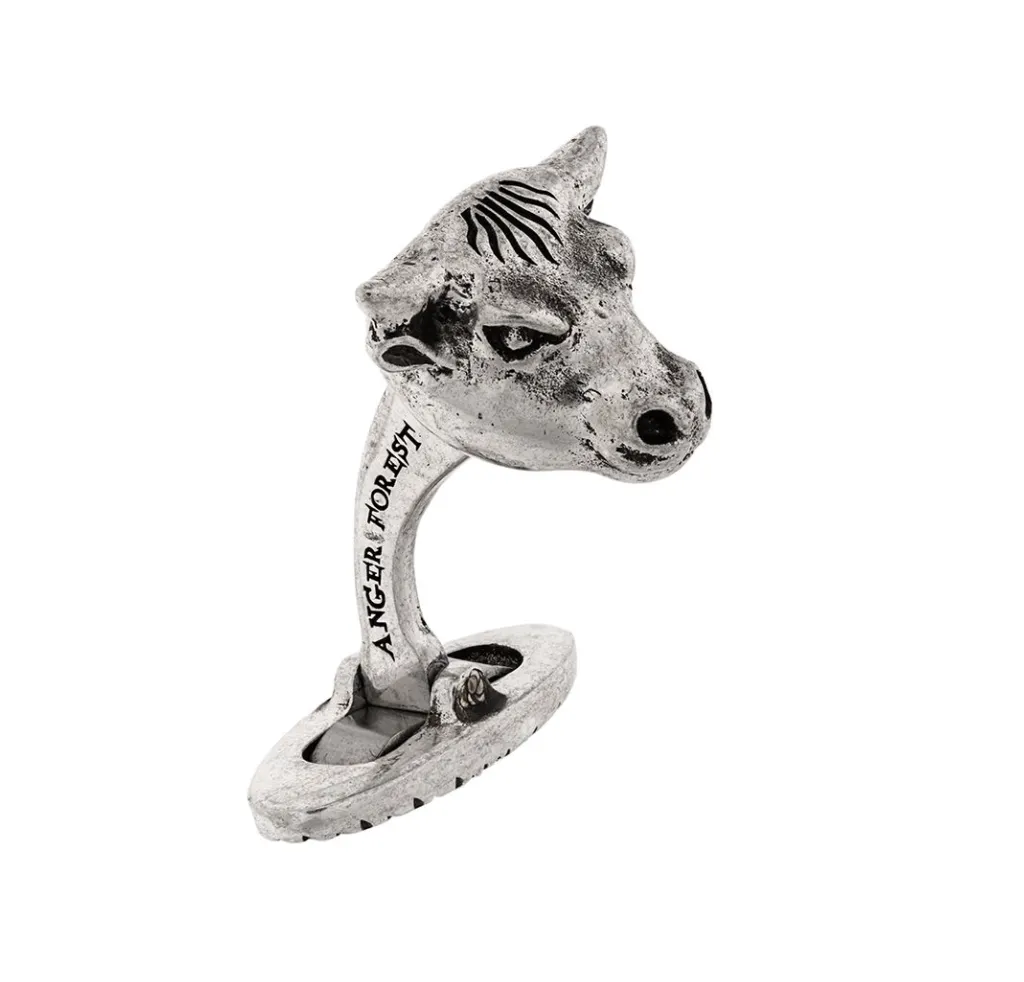 Gucci Anger Forest Bull Cuff Links in Sterling Silver