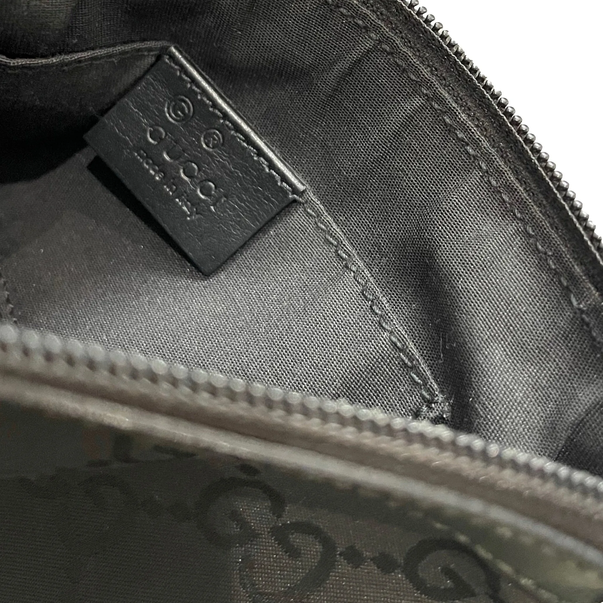 Gucci Black Monogram Shoulder Bag