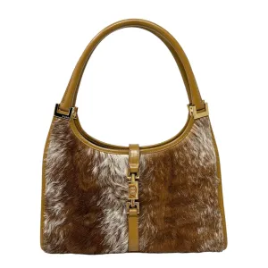 Gucci Brown Fur Small Jackie Bag
