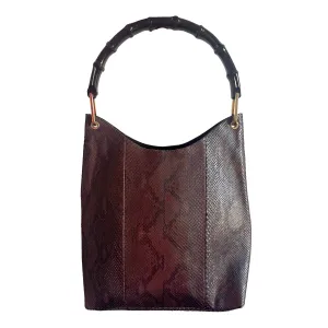 Gucci Brown Monogram Bamboo Bag